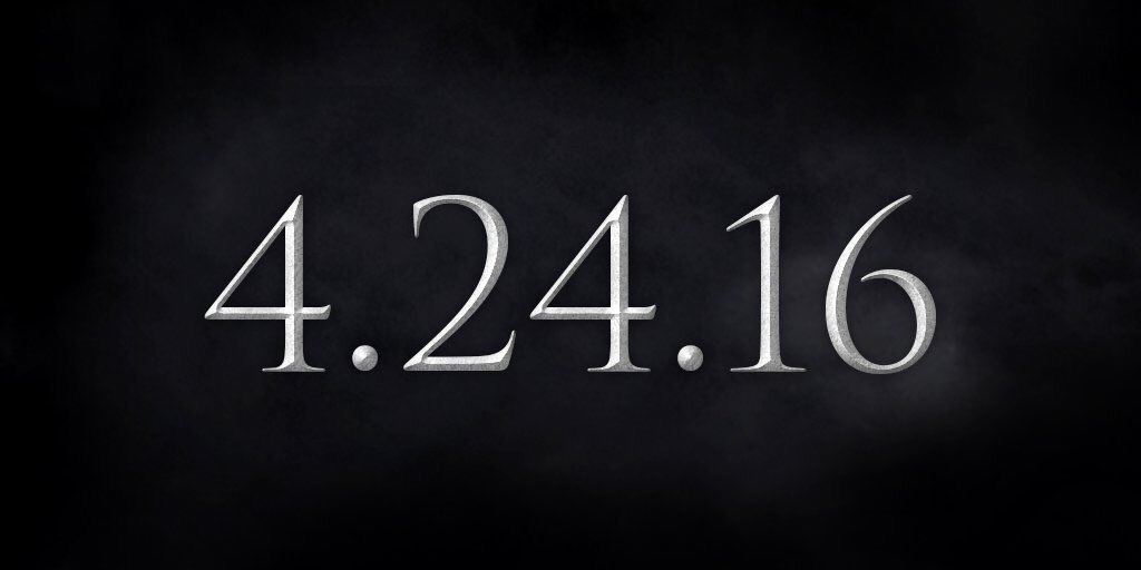 GRRM's tweet photo. It's official, Game of Thrones Season 6 premieres April 24th! https://t.co/ZxITeVZw5s
