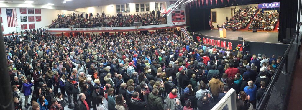 DanScavino's tweet photo. What a week for #Trump2016!MISSISSIPPI
MASSACHUSETTS
NEW HAMPSHIRE
VERMONT
SOUTH CAROLINA (today)
IOWA (tomorrow) https://t.co/C8jebxDiEJ