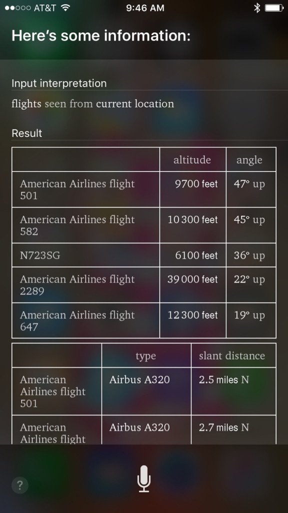 Ask Siri To Identify Overhead Flights - bit.ly/1OVNxDD