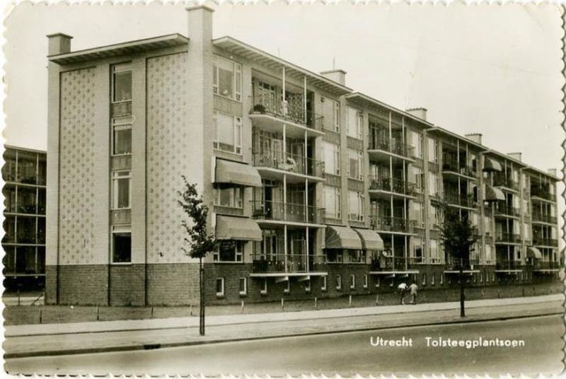 Wijk Tolsteeg - Rotsoord | Tolsteegplantsoen in 1970 (Foto CW)