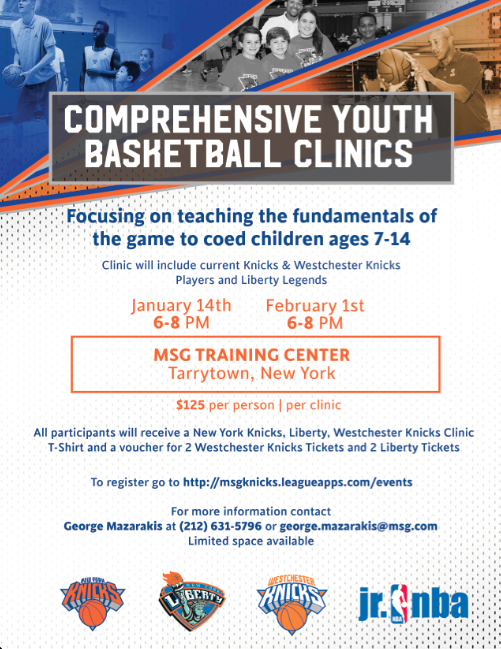 RT &amp; follow for chance to win #Knicks Youth Clinic scholarship!
NoPurNecNYNJCT18+ Rules: 
on.knicks.com/1Zg5kNo