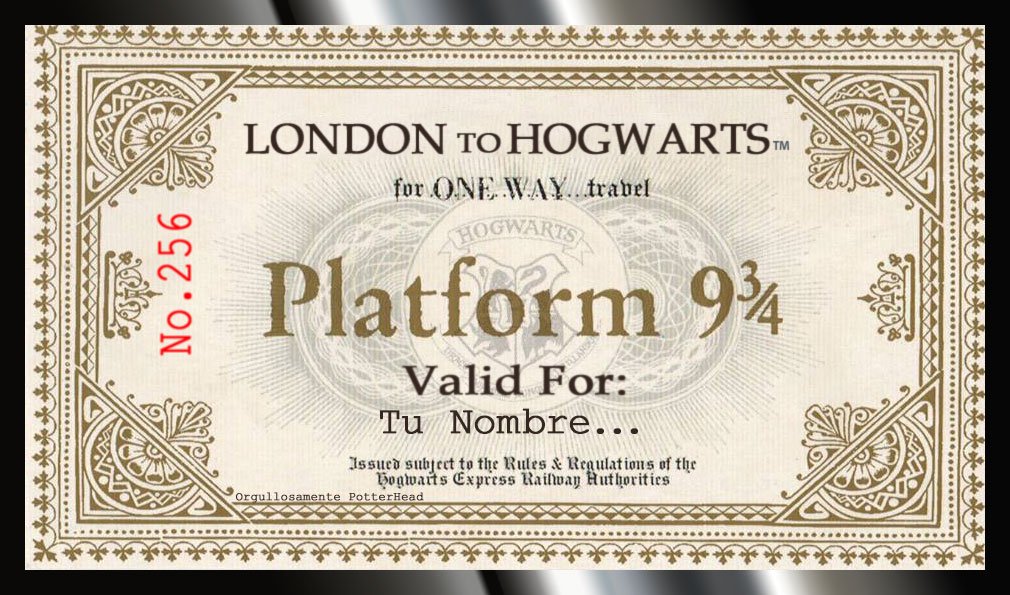 Carlos Ruiz ⚡ on Twitter: "Quieres tu Carta a Hogwarts mas 