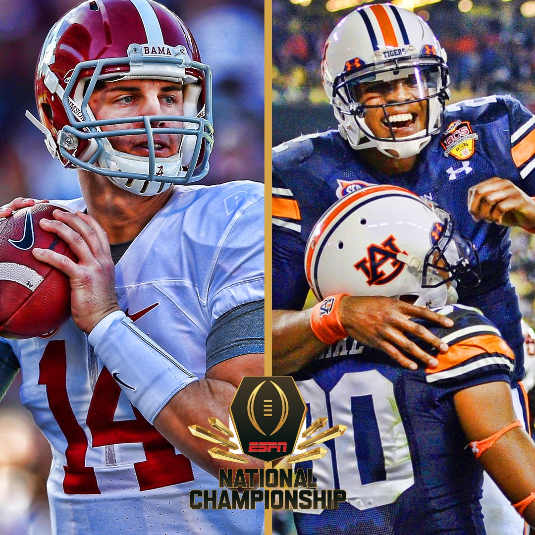ESPNCFB's tweet image. Jake Coker seeking to become 1st transfer QB to win national title as starter since Auburn’s Cam Newton in 2010.