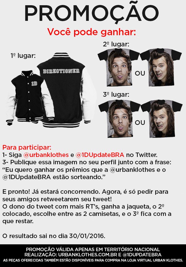 zjmfeminst's tweet image. Eu quero ganhar os prêmios que a @urbanklothes e o @1DUpdateBRA estão sorteando