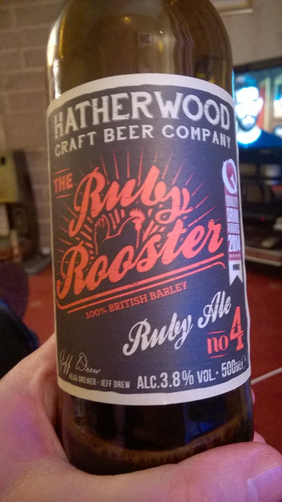 njw870's tweet photo. Now trying this before football starts. V nice #hatherwood #rubyrooster https://t.co/s1QFGlw6CO