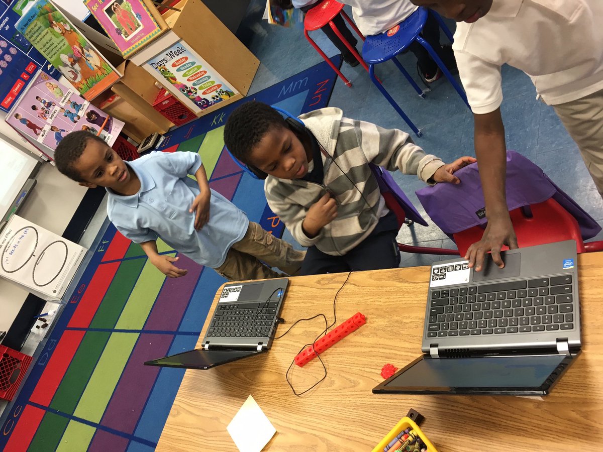 Shortlidge Kindergarten classroom enjoying math games on their Chromebooks! #weareredclay <a href="/RedClaySchools/">Red Clay Consolidated School District</a>