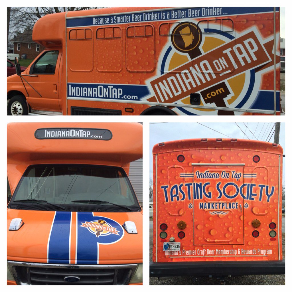 IndianaOnTap's tweet photo. Meet "Ale Force One," our new craft beer party bus that's coming to an event near you. You should see the inside... https://t.co/zAY2TLMtEu