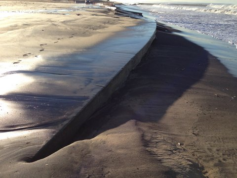 lacdbh's tweet photo. Bike Path CLOSED @ Dockweiler Beach due to 140' section washed out, near 8600-8255 Vista del Mar (near World Way). https://t.co/EqjOKYZzKp