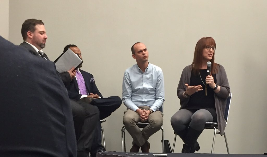wouldbealex's tweet photo. #GCNConf #advocacy #LGBT #youth #Learning veteran advocates @allysonrobinson @macarthur_m @hrc #ronsnyder #youngdem https://t.co/ksr3alwWVf