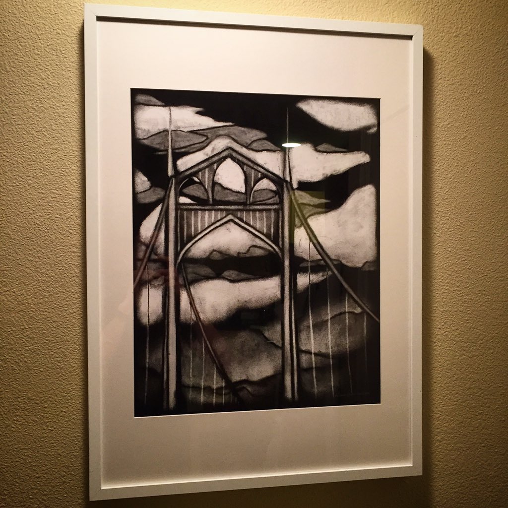 CrossWarren's tweet image. Charcoal on paper. 15"x19". Warren Harrison Cross.