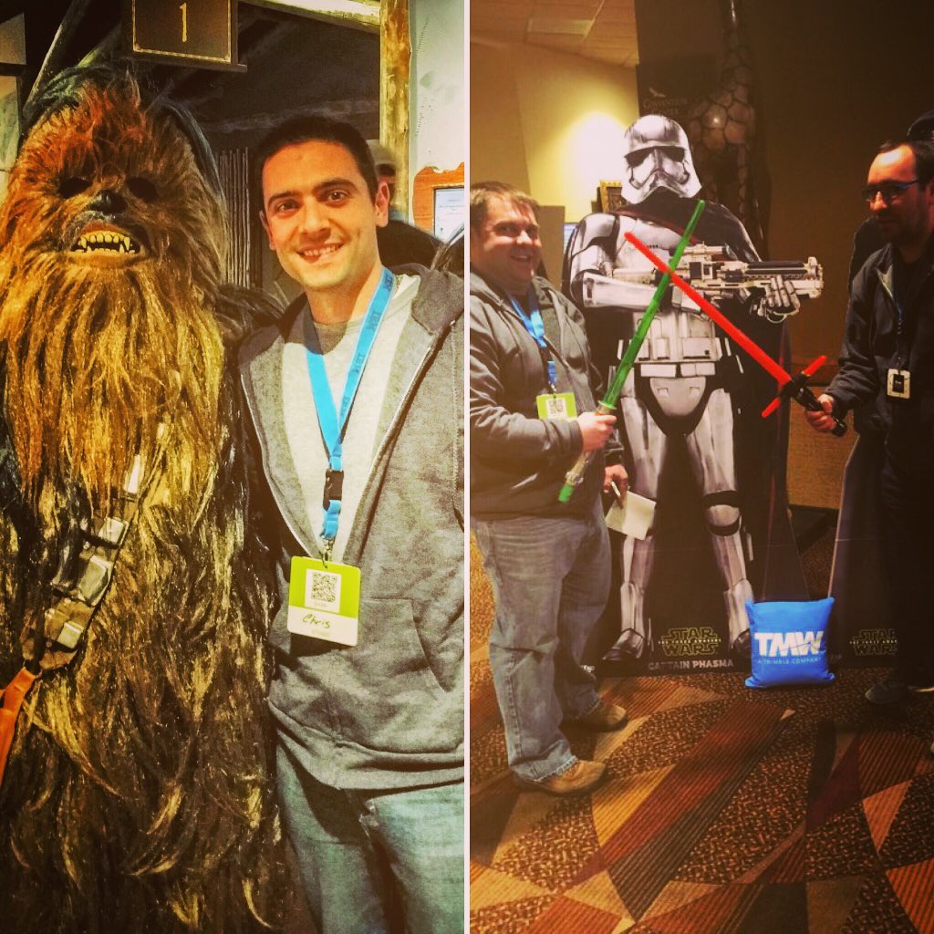 SplickIt's tweet image. The force is with us at #codemash2016! #codemash #theforce