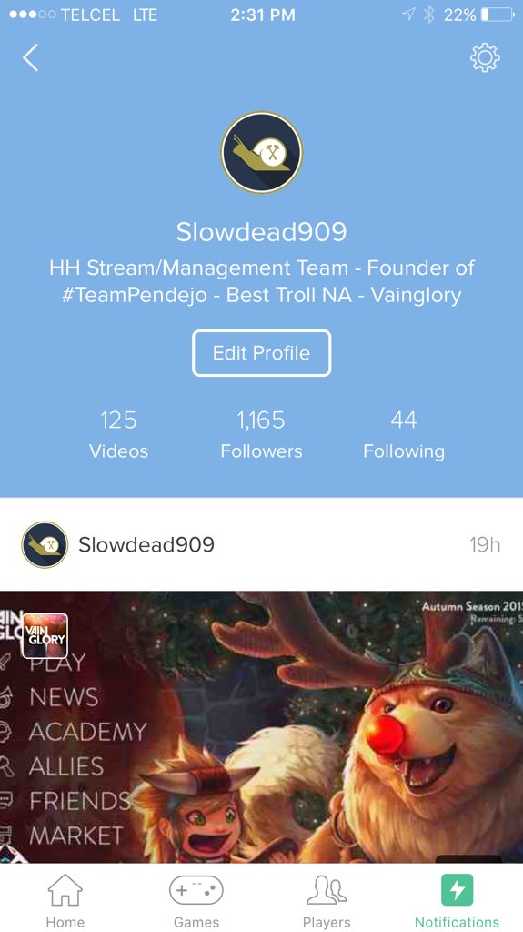 Slowdead909_VG's tweet image. @vainglorygame @playoffbeardVG 125 Videos of VG 😑#lostfaith #systemfailedus