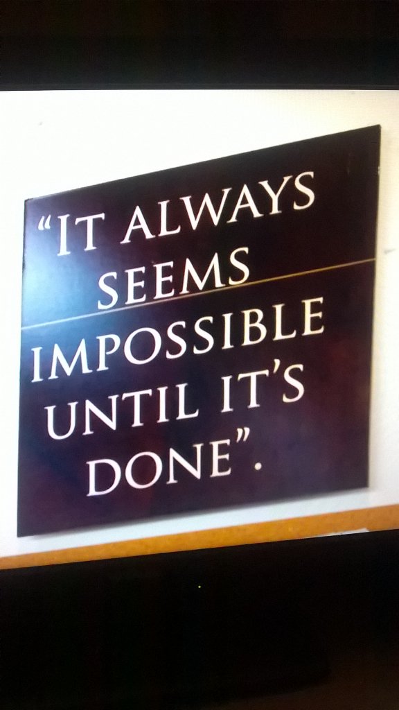 BrantwoodFC's tweet photo. Nelson Mandela quote up in the Exeter walkway to their change rooms. #poignant https://t.co/tpO2jH32TJ