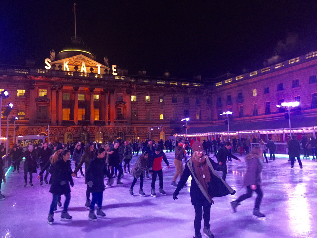 SomersetHouse's tweet image. Sending #SkateSomersetHouse into a spin with party tunes! It's @claraamfo @ABOUTclurb. Let us know if you're here.