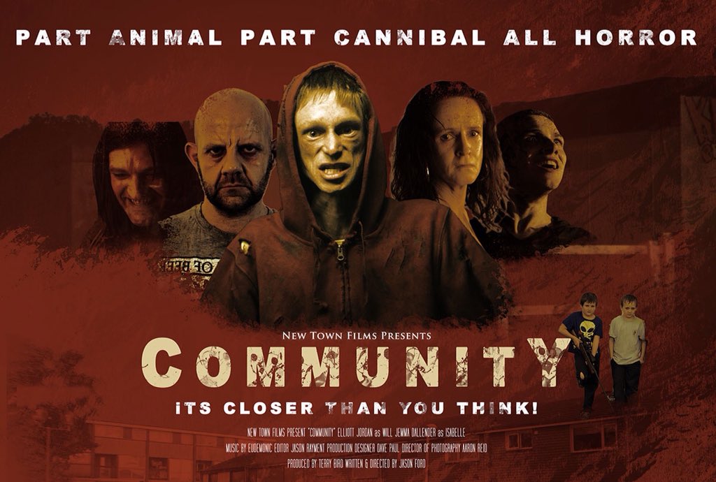 darrenpaulkent's tweet image. Proper loved being on all three posters for this movie Community ! @LionsgateTV @distribfilmsus  #horror #HOODIES