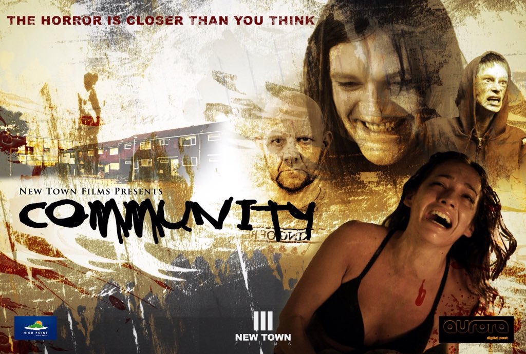 darrenpaulkent's tweet image. Proper loved being on all three posters for this movie Community ! @LionsgateTV @distribfilmsus  #horror #HOODIES