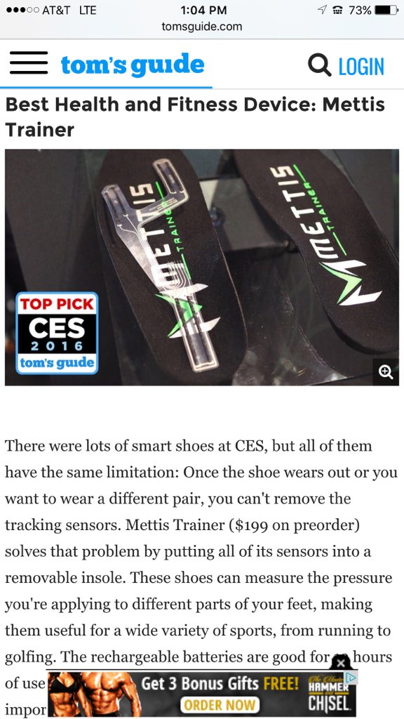 mettistrainer's tweet image. Pre-order yours now! @CES mettistrainer.com #CES2016 #tomsguide #bestofshow #sorrynotsorry #mettistrainer