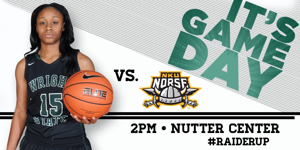 WSURaiders's tweet photo. GAMEDAY! @WSUWBasketball takes on @NKUNorseWBB at the @nuttercenter in @HorizonLeague play at 2pm! #RaiderUp #HLWBB https://t.co/SXXaEBWD50
