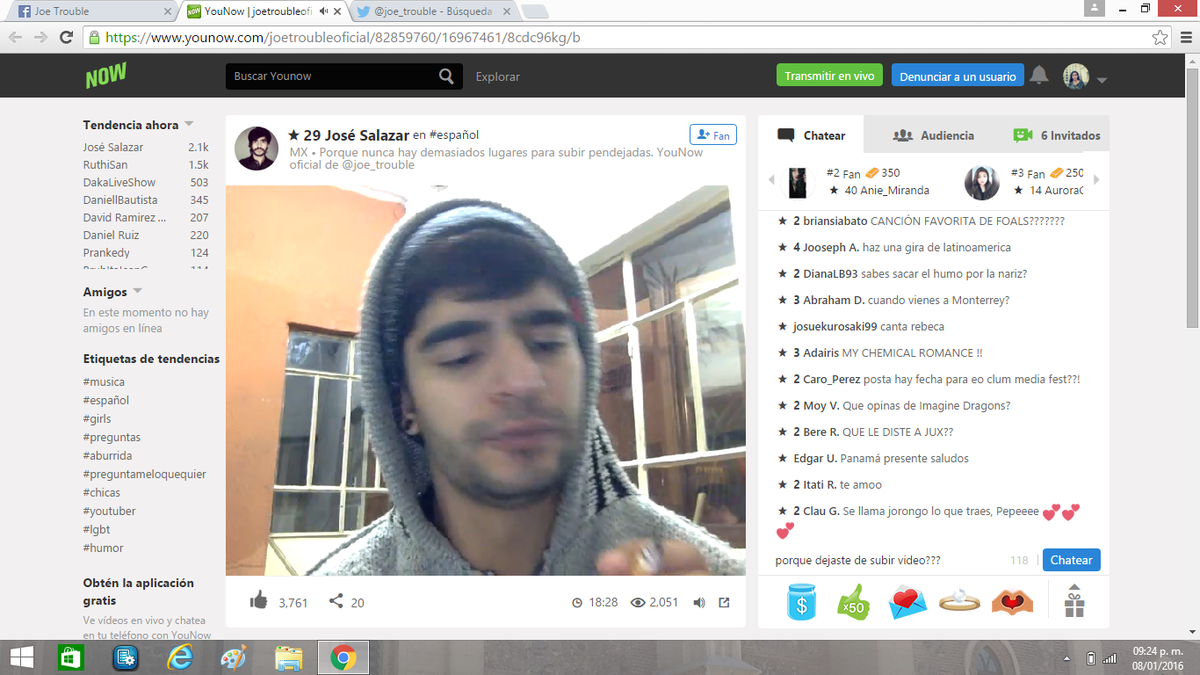 Joe_Trouble_Fan's tweet photo. @joe_trouble porque no subes vídeos?? https://t.co/0FR14xgAsE