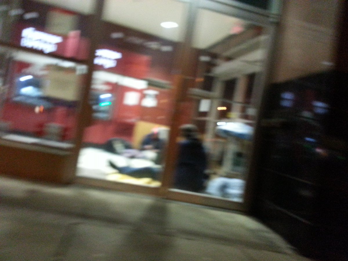 lgman83's tweet photo. Just 2 homeless dude making camp in an @HSBC ATM on kingsway smoking #reefer #ganja #marryj #sparechange ? https://t.co/ZRNXPUDrYY