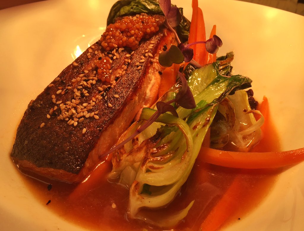 ChefJamesWeare's tweet photo. Sesame Salmon @theaviaryrest #fridaynightspecial #aviarydays https://t.co/laTZVITzs7