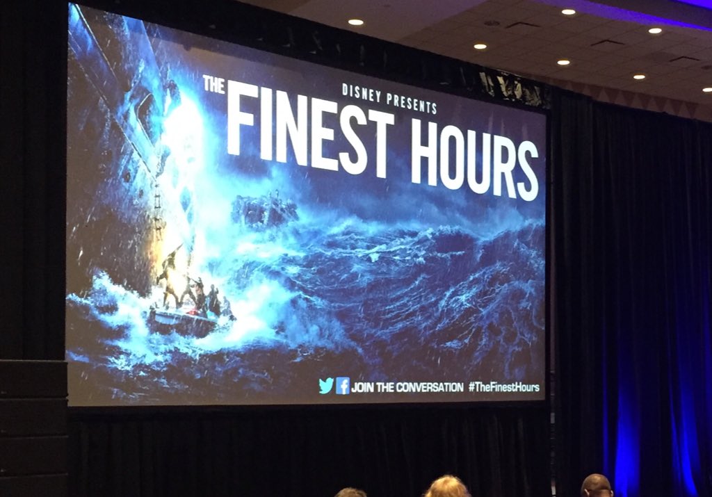 studentvets's tweet image. We&apos;re about to start an exclusive preview of The Finest Hours with @Disney at #NatCon2016!