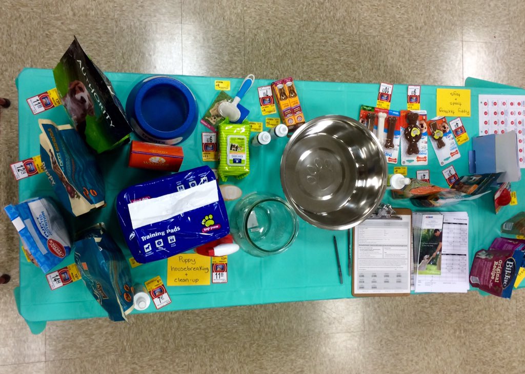 MichelleCook20's tweet photo. @PetSmart 1942 ready for Puppy Palooza Event tomorrow - training info &amp; treats, grooming info &amp; products, and more! https://t.co/hEKPlaIWZs