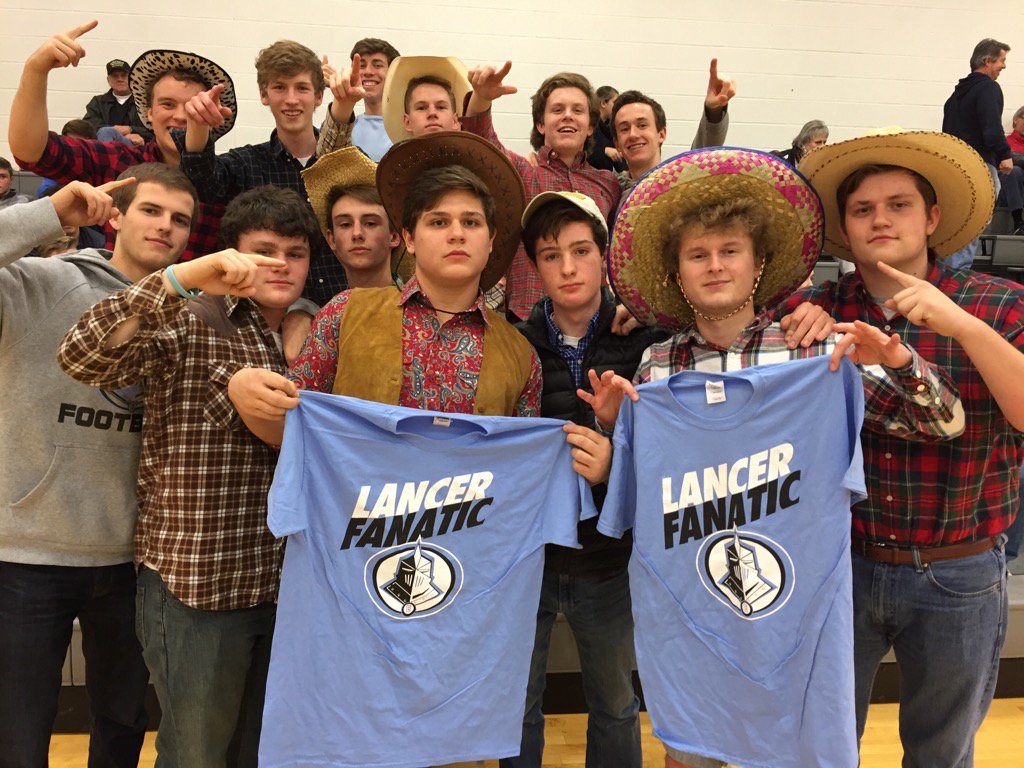 britton_haney's tweet photo. These fanatics are cheering on the JV boys vs North tonight. @LancerBBall_17 https://t.co/HbS5vgYdvJ