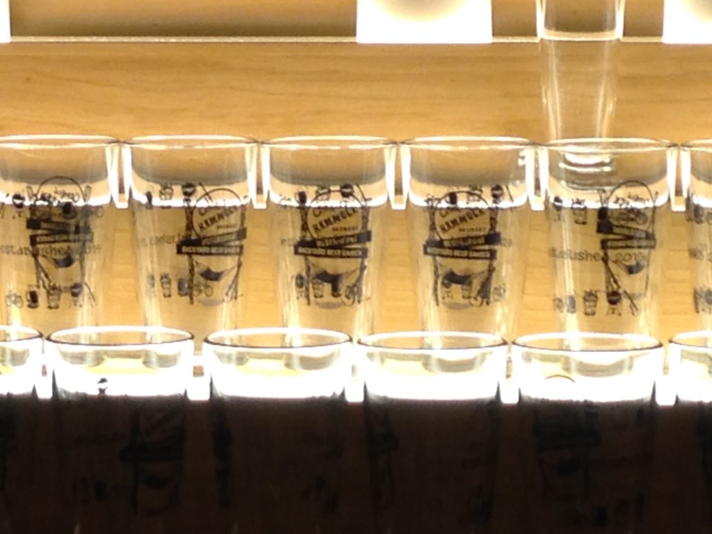 Lookie lookie at those cool @CrookedHammock pints behind the bar <a href="/CMLFerry/">Cape May-Lewes Ferry</a>!