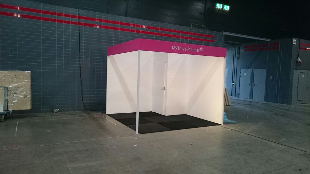 MyTPnl's tweet photo. Deze foto lijkt niet echt. Maar onze stand is als 1e gebouwd voor de vakantiebeurs #trots  MyTravelPlanner.nl https://t.co/ECF7MZQJA6