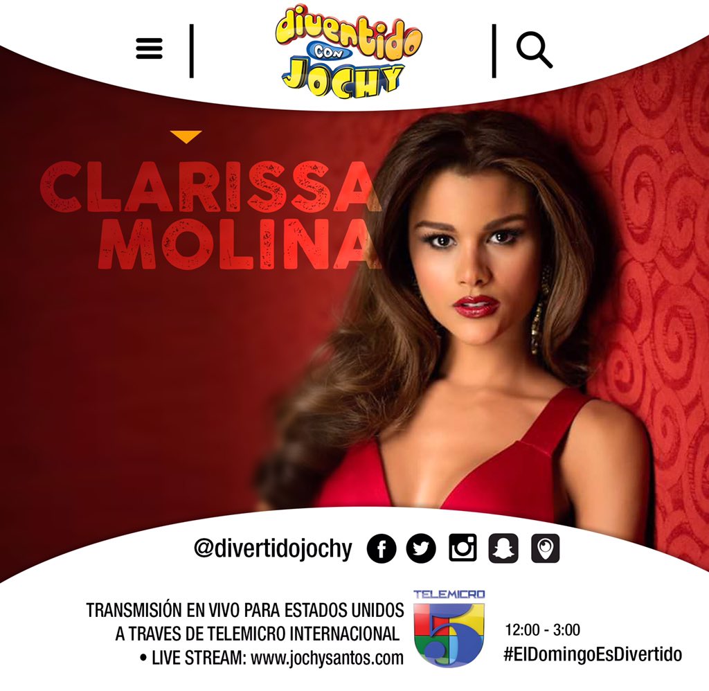 ETTJochy's tweet photo. #EsteDomingo @ClaryMolinaRD Clarissa Molina #MissRD2015 #Bella https://t.co/jRmlafMLnO