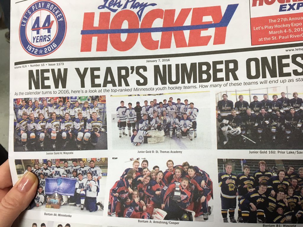 ACYHA's tweet photo. Armstrong-Coooer Top ranked MN hockey team! #ACunite @mnhockeyjournal @MinnHockey https://t.co/Ibl1Z0zY0L