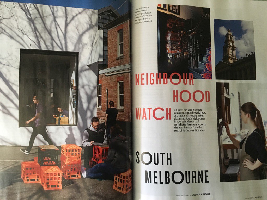 Great to be featured in the Jan <a href="/Qantas/">Qantas</a> Travel Insider #southmelbourne feature! #almostfamous