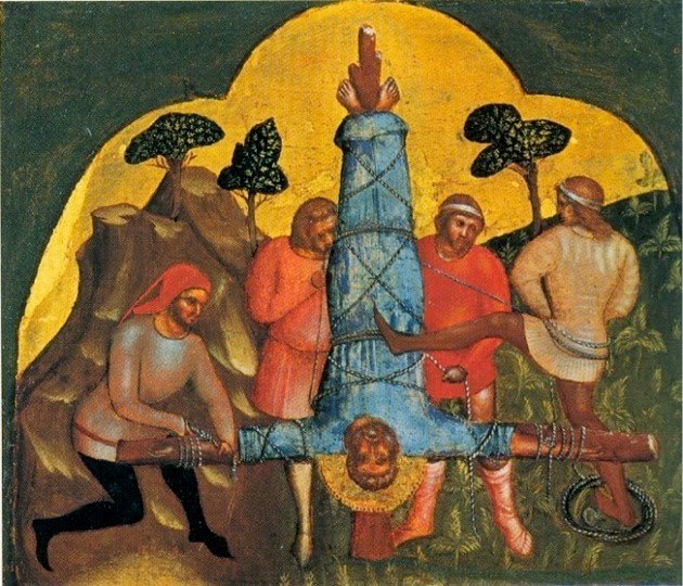 JolinarSG1's tweet photo. "Prince of the Apostles", St. Peter - crucified upside down at his own request. #XFRewatchDaemonicus https://t.co/2gn0JehTG9