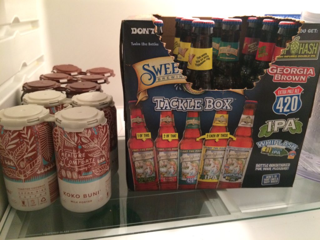 Happy weekend! <a href="/sweetwaterbrew/">SweetWater Brewery</a> <a href="/creaturebeer/">Creature Comforts</a>