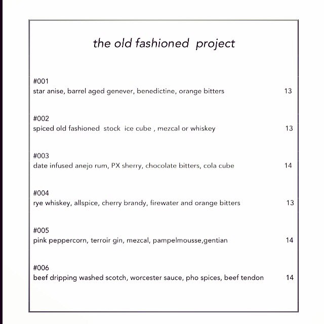 Coming soon from the bar , The Old Fashioned Project <a href="/BirchLA/">BirchLA</a>