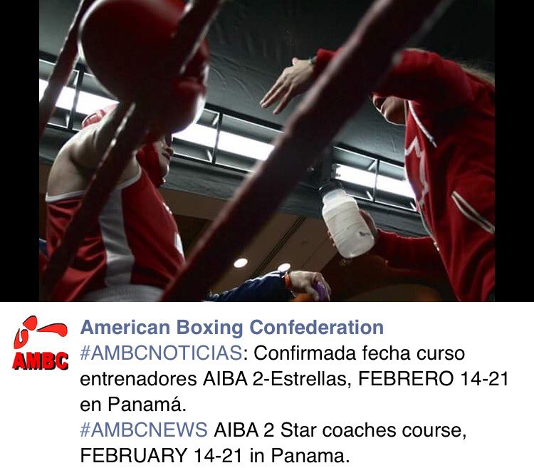 #AMBCNOTICIAS | #AMBCNEWS curso entrenadores #AIBA 2-Estrellas 14-21 de FEBRERO en Panamá | 2-Star coaches course..