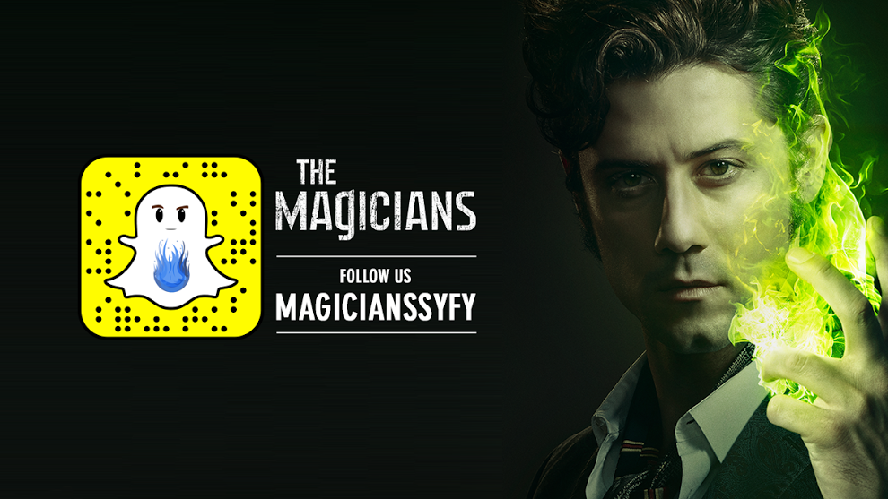 MagiciansSYFY's tweet photo. #TheMagicians is on @snapchat! Follow us for magic all day using the Snapcode below. 💫 ✨ https://t.co/pZBrKQtTdu