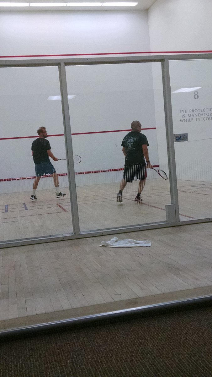 cynccafl's tweet photo. Squash tournament. Considerably more interesting than his first one. #GotGet #Squash #TiredJustWatching https://t.co/VU0Pcr2qI9