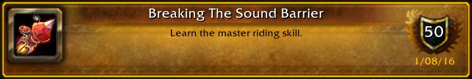 JustinWeener's tweet photo. I just earned the [Breaking The Sound Barrier] Achievement! #Warcraft https://t.co/yosaKoNj80