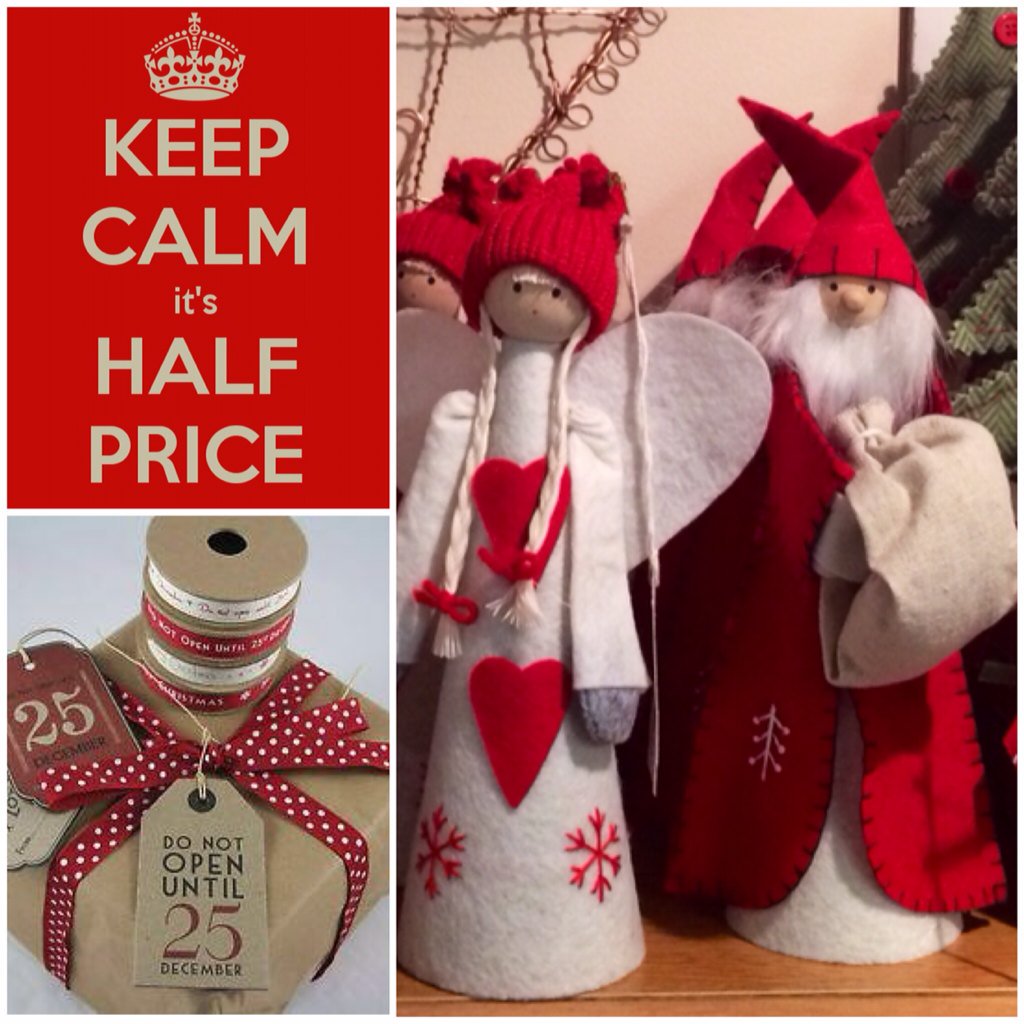 All Christmas stock 50% off!