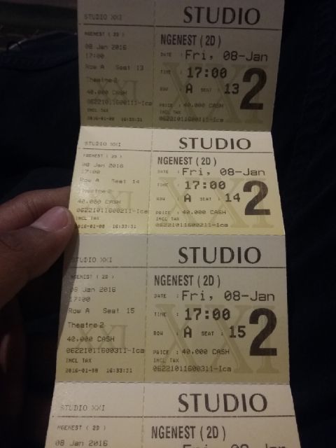 Kemarin selesai nonton #NGENESTmovie 
<a href="/ernestprakasa/">Pria Perkasa</a> <a href="/morganoey/">Morgan Oey</a> <a href="/LALAkarmela/">LALA Karmela</a> <a href="/Arie_Kriting/">ARIE KRITING</a> <a href="/ficocacola/">ficocacola</a>