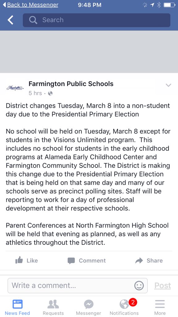 kevinozar's tweet photo. Hey NFHS and Fps peeps, have a day off. You're welcome. https://t.co/GN2ts0Nchz