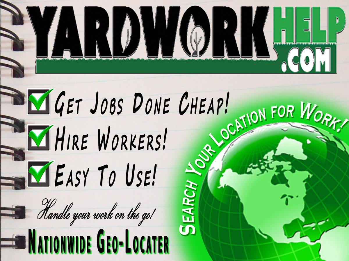 yardworkhelp's tweet image. Easy to use. Place your free "HELP AD" today!