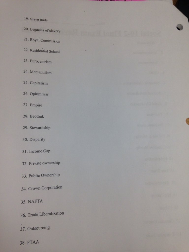 andrewparkerAGP's tweet photo. @melazerte #SSB1 countdown to final part A. What's on the exam? #studyguide due on Monday. Final on Thursday . https://t.co/Xx1Wy77SjY