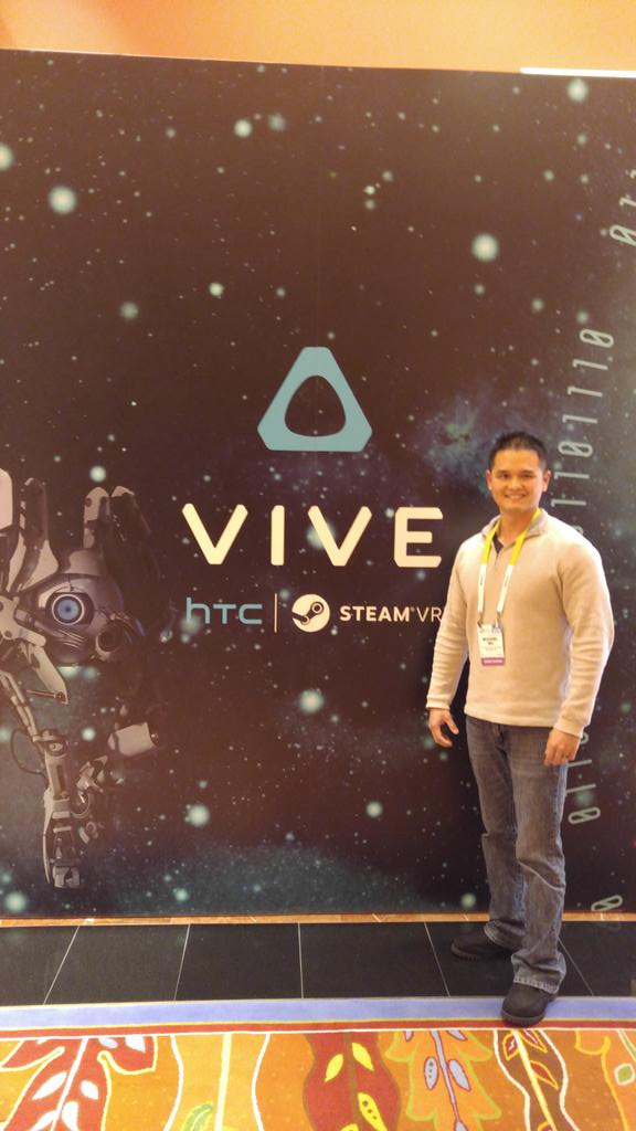 MMWu's tweet photo. @htcvive, @HTCelevate, @HTCUSA, @htc  Tried the Vive a 2nd time. Even better the second time. https://t.co/QeMl5sIfNN
