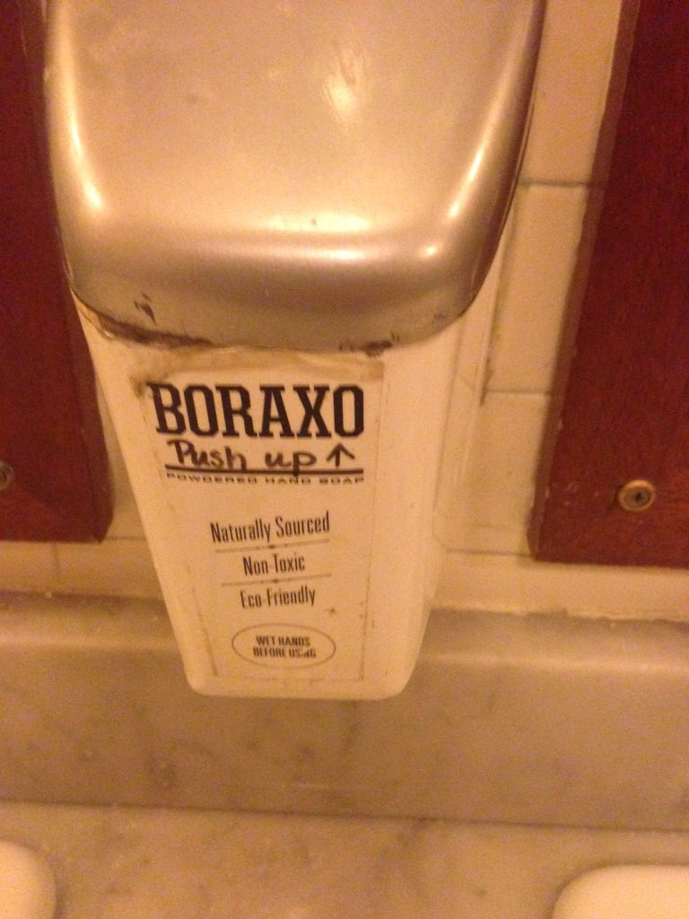 Ted's Montana Grill - Sustainability is always on our minds. Our Boraxo  powdered soap is 100% biodegradable.
