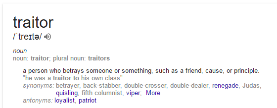Traitor - Definition, Meaning & Synonyms