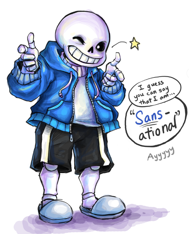 Sans from undertale fan art