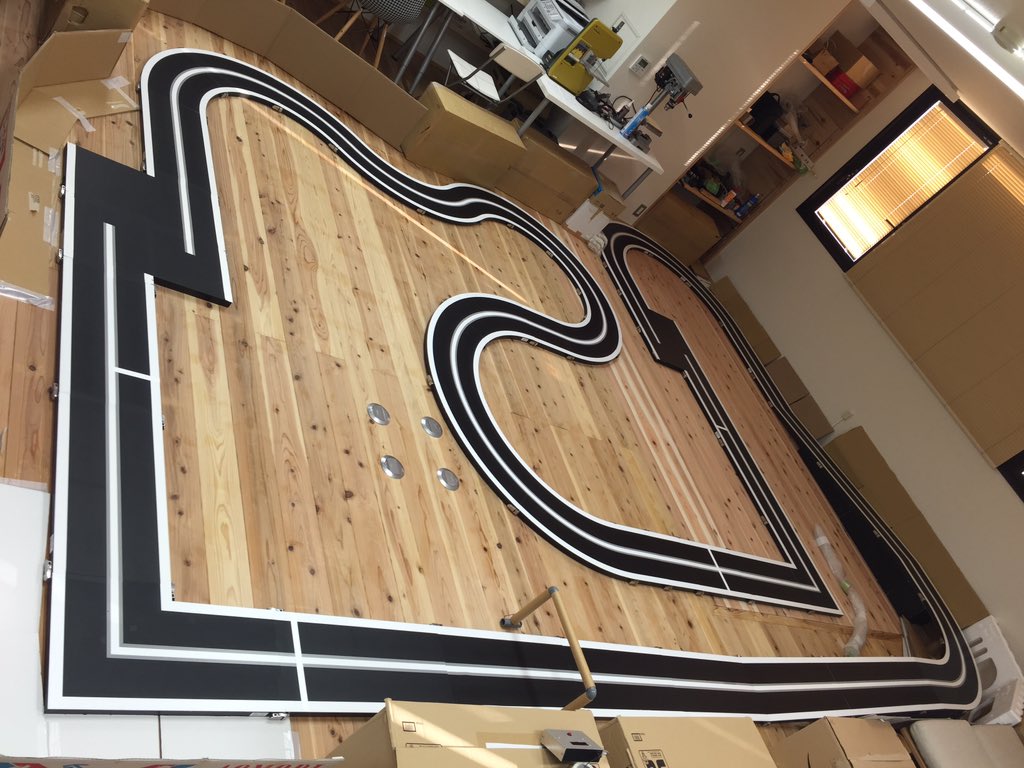 ロボテナショップ ものづくりラボ大船 マイコンカーラリー Mcr 練習会コースは25mになりました T Co Vsdirdyc2o